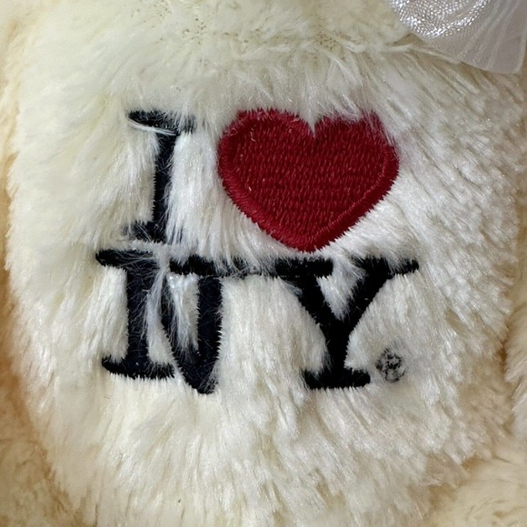 Jay Joshua, NY "I love NY" Logo, Teddy Bear, Stuffed Animal/Plush Yellow w/Bow - Picture 2 of 10